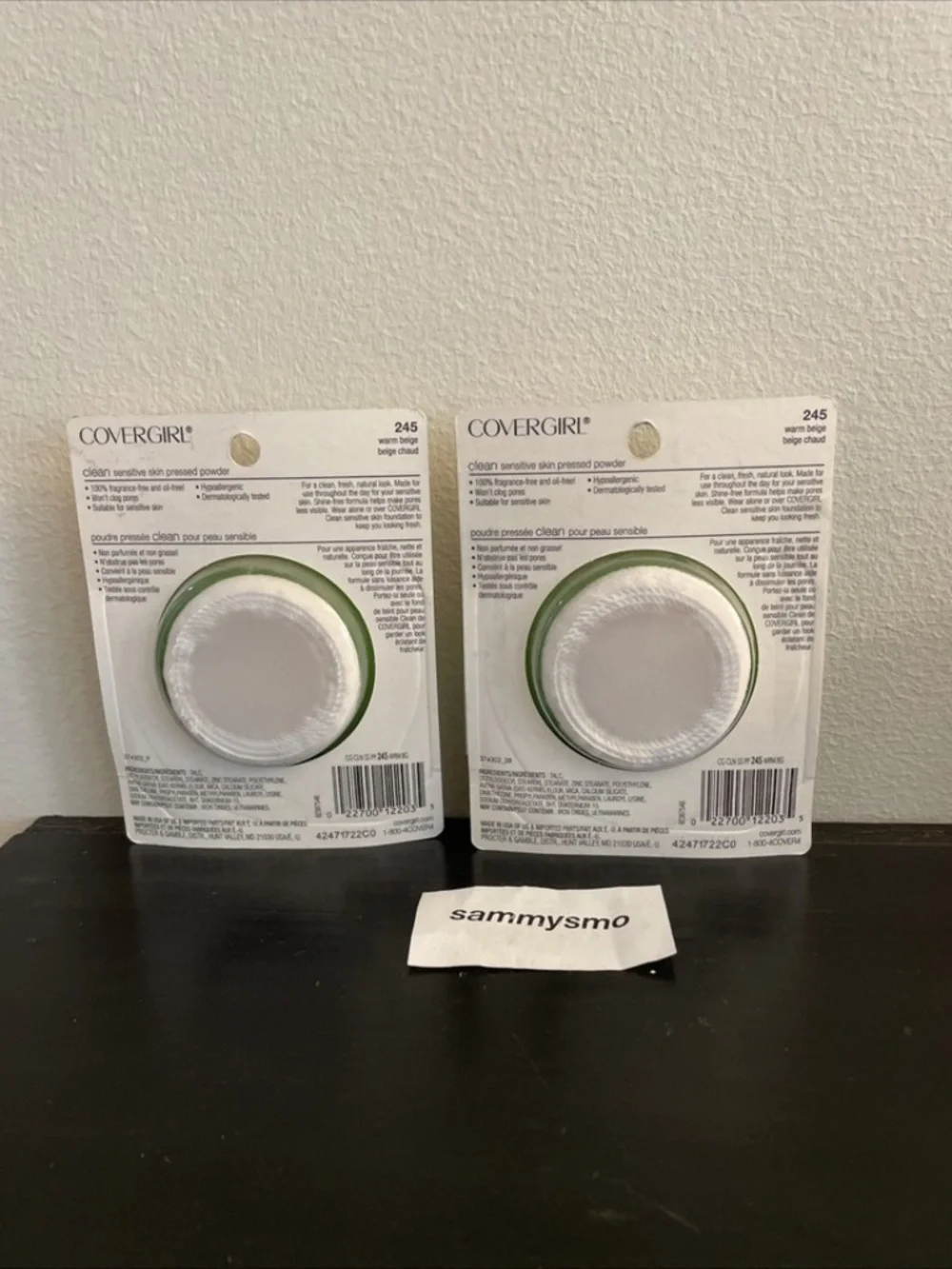 Cover Girl Clean Sensitive Skin Pressed Powder 245 Warm Beige, x2